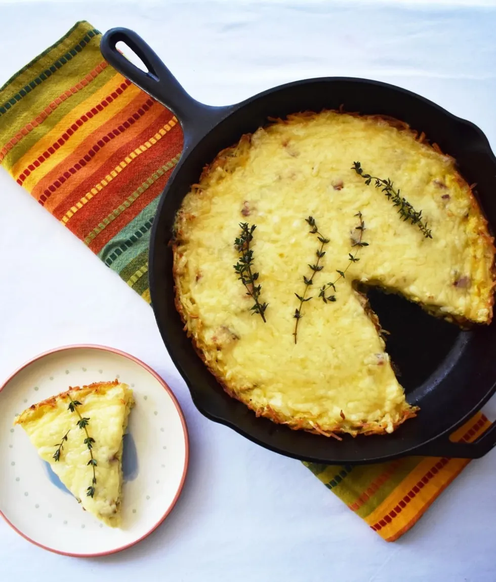 Potato-Crust Quiche Lorraine