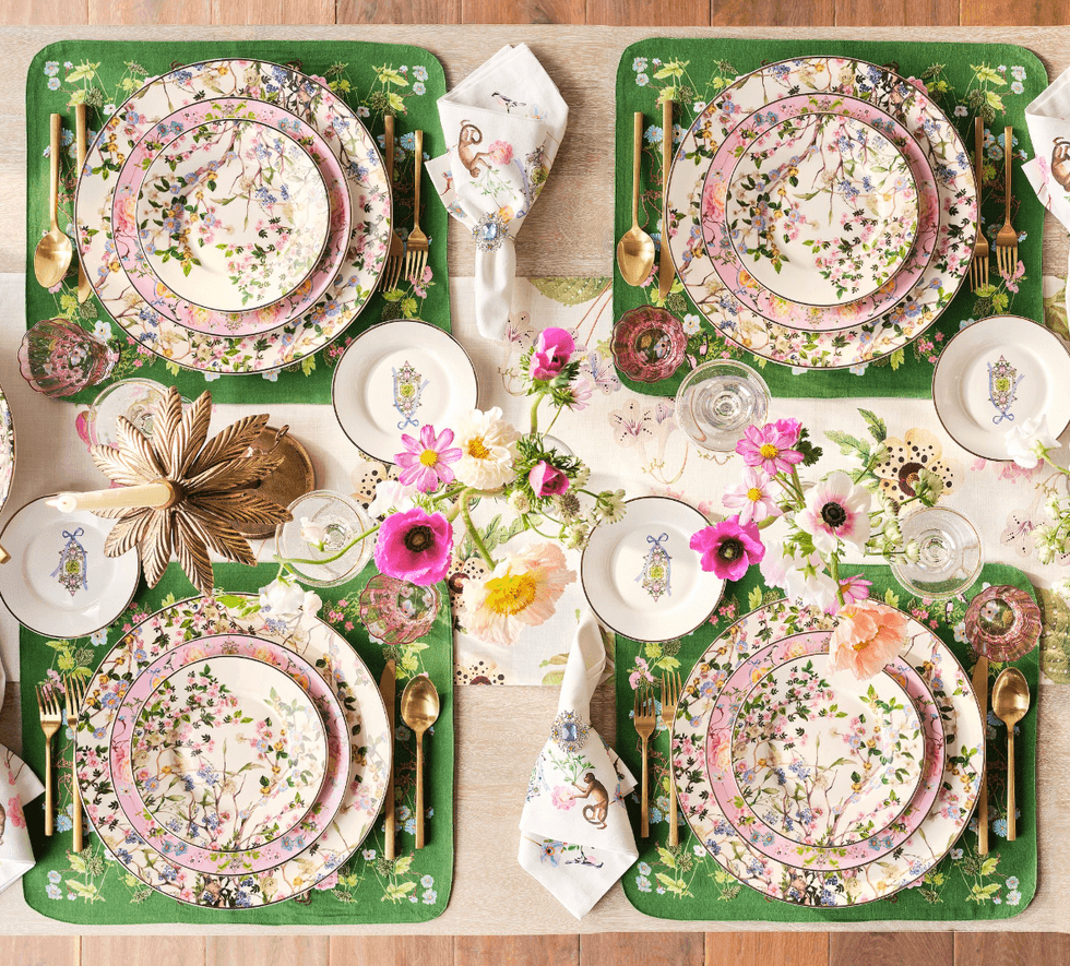 Pottery Barn x Cynthia Rowley tablescape
