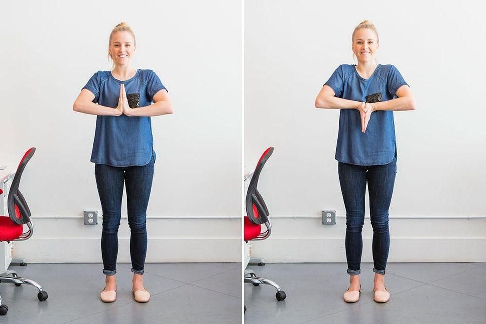 Prayer Stretch exercise