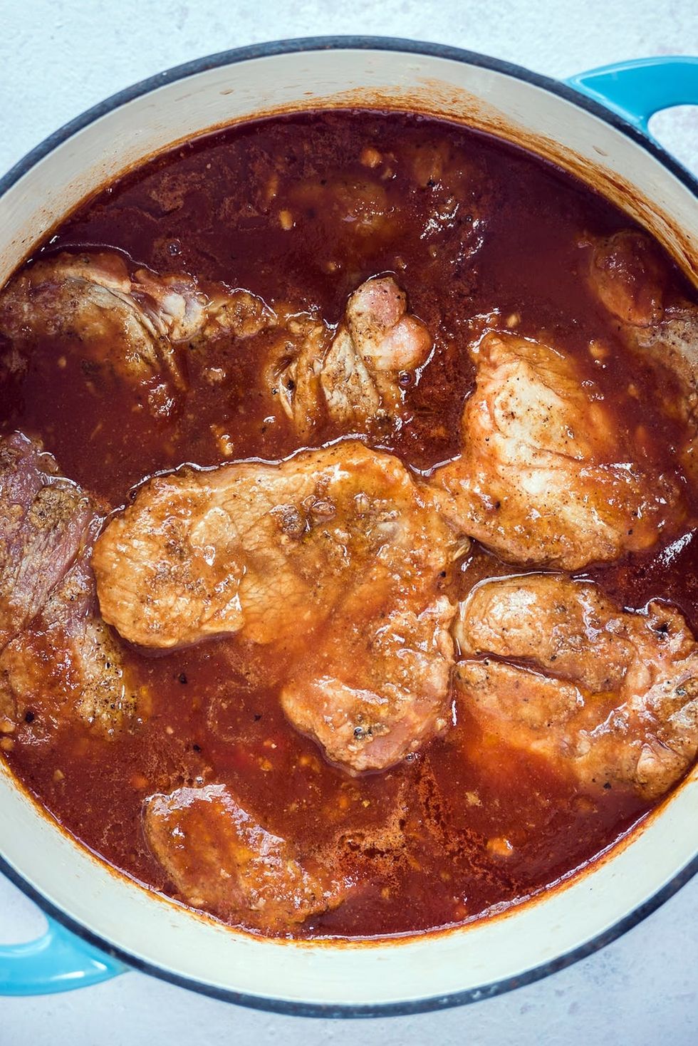 Preparing the pulled pork