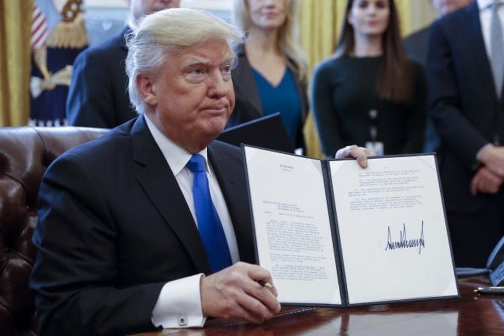 President Trump Signs Executive Orders On Oil Pipelines