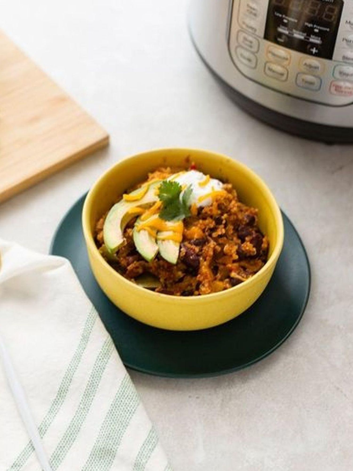 Pressure-Cooked Vegetarian Chili