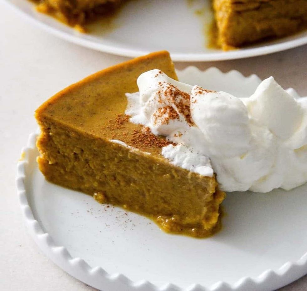 Pressure Cooker Keto Pumpkin Pie