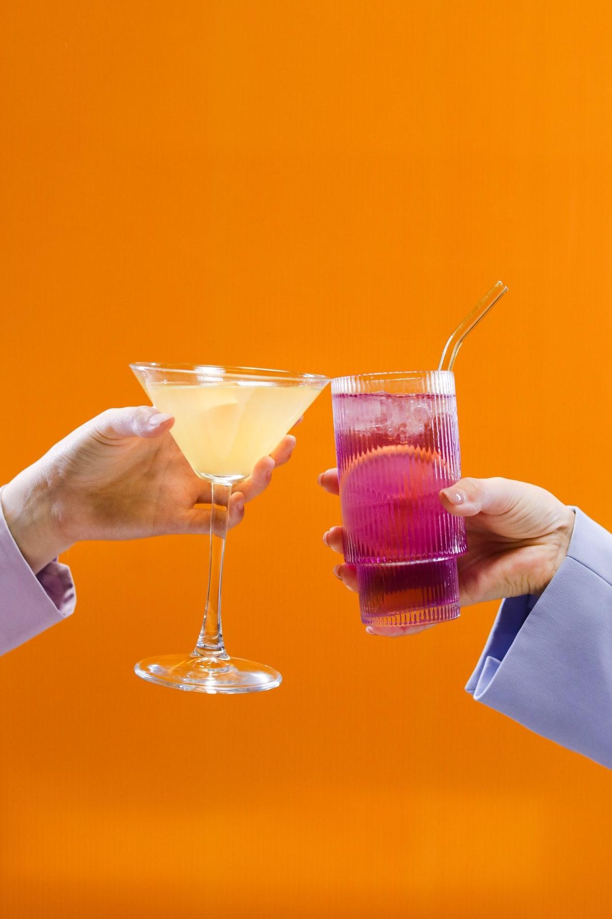 pretty cocktail drinks cheersing