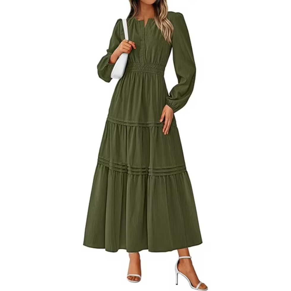 Prettygarden Elegant Flowy Maxi Dress