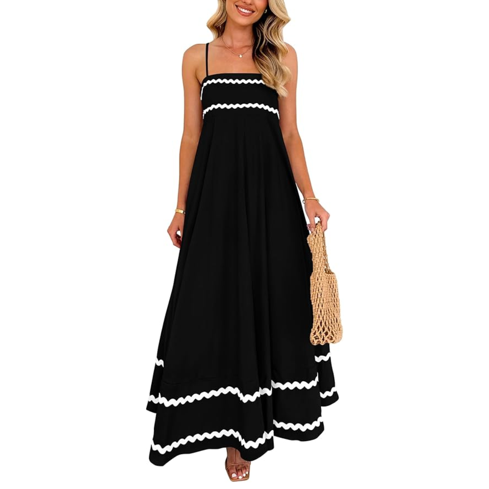 Prettygarden Spaghetti Strap Long Dress