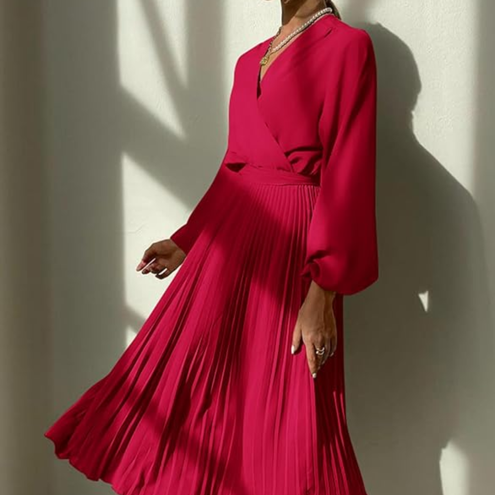 Prettygarden Wrap Flowy Dress