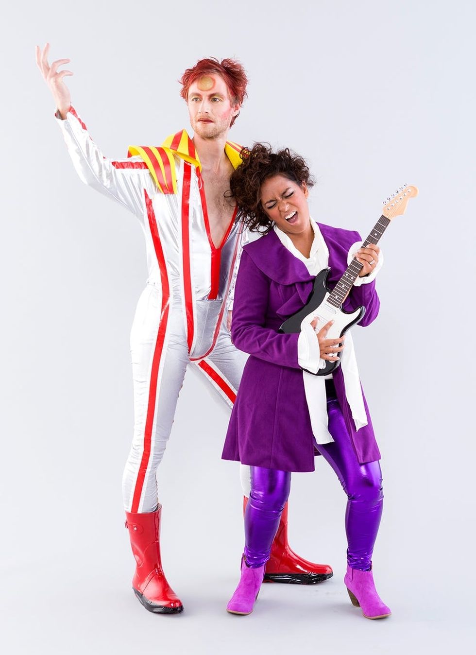 Prince and David Bowie couples halloween costume