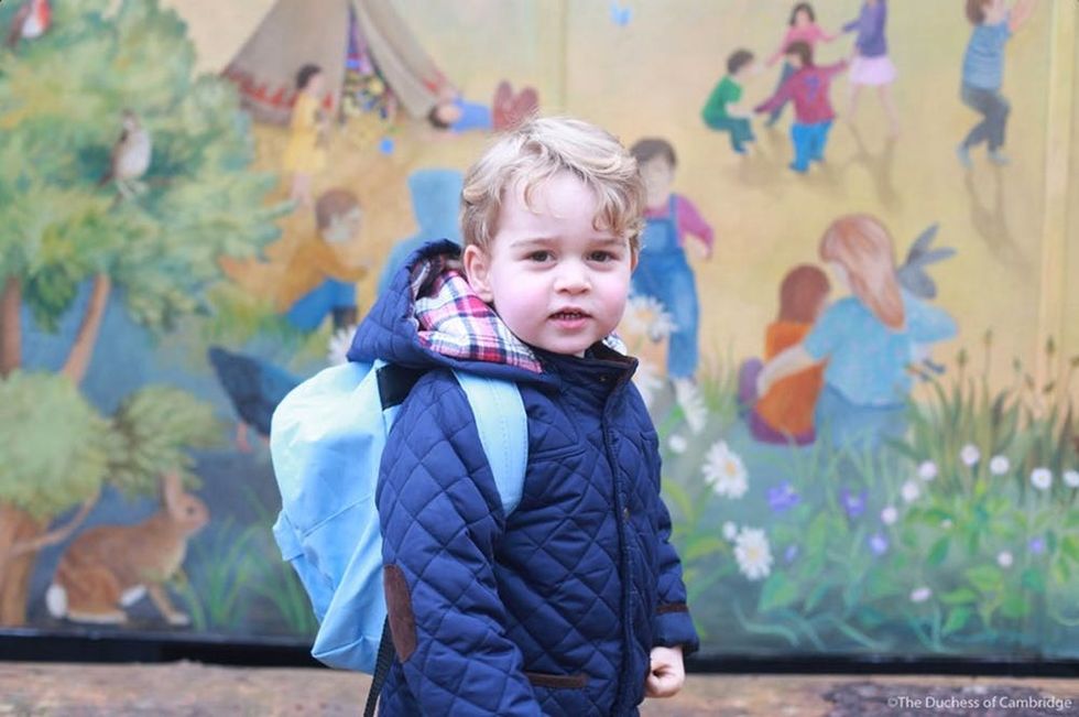 prince george first day of school 2