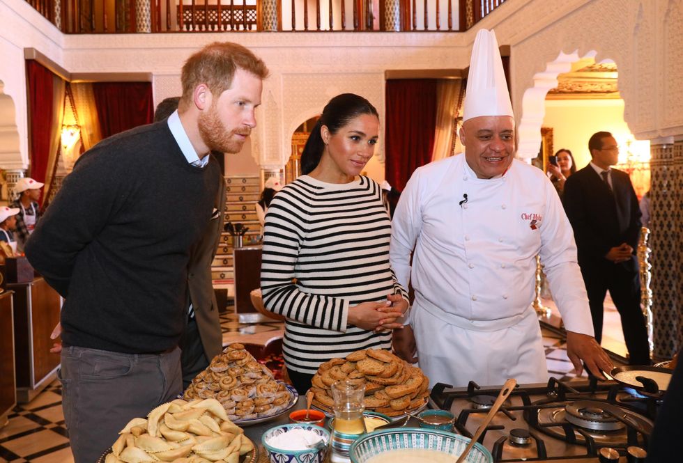 prince harry and meghan and chef