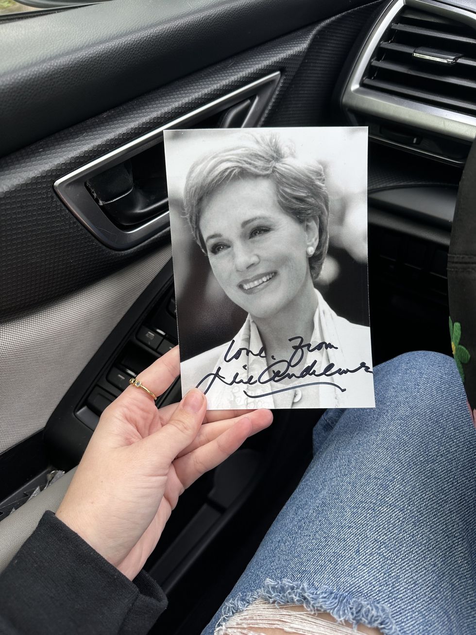 princess diaries julie andrews tiktok signed photo