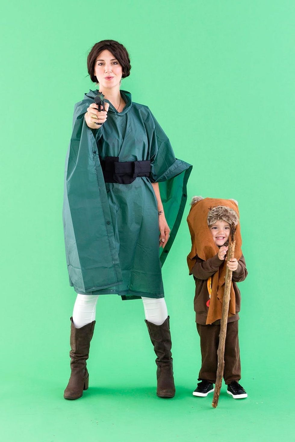 Princess Leia and an Ewok Costumes