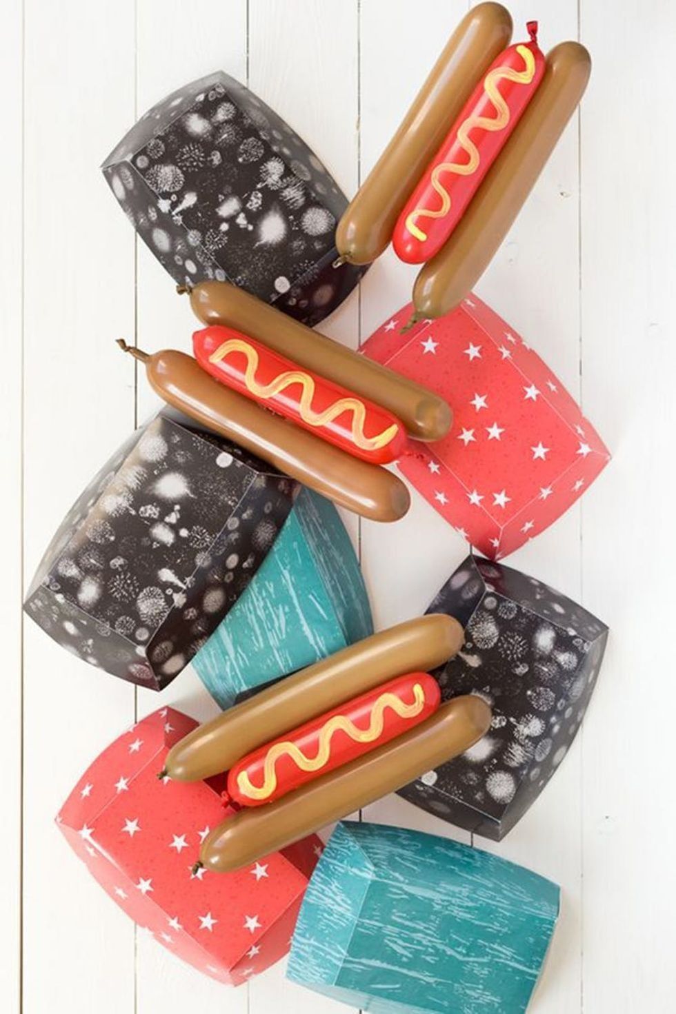 Printable Hot Dog Trays