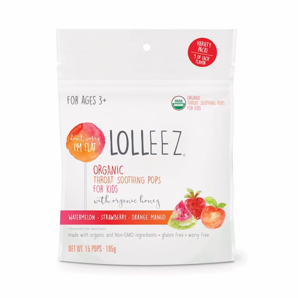 Product shot of Lolleez throat soothing pops