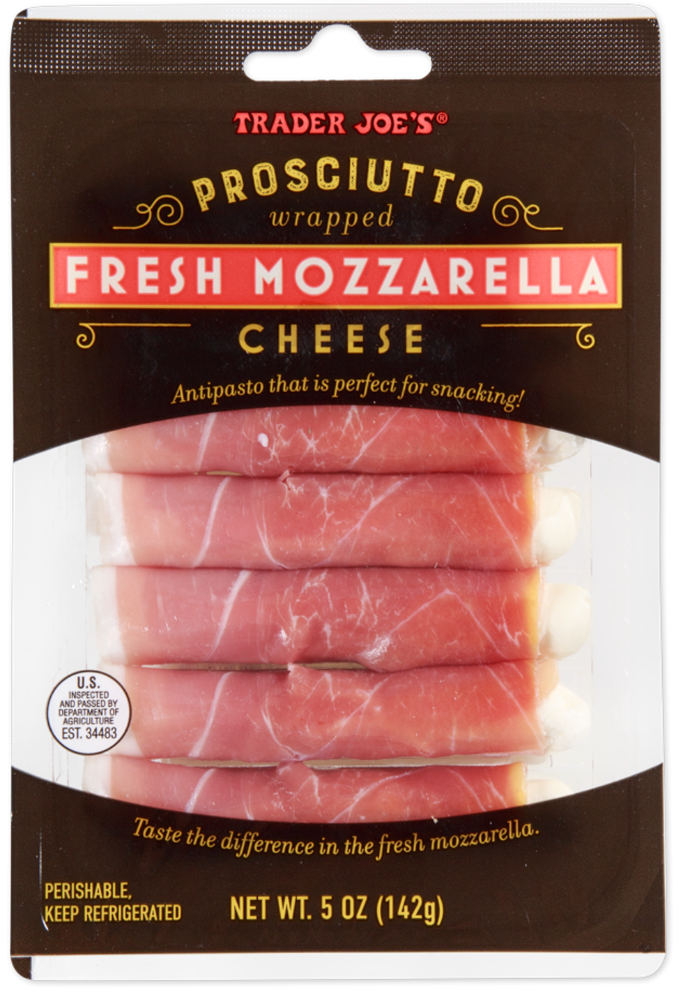 Prosciutto-Wrapped Fresh Mozzarella Cheese