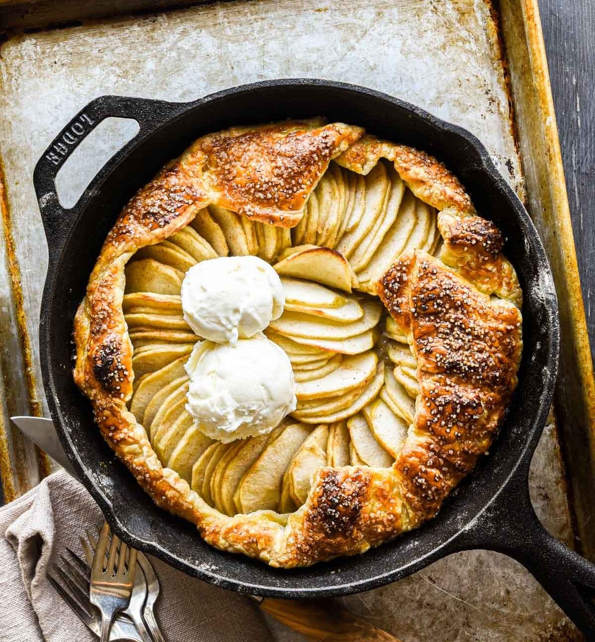 Puff Pastry Apple Galette