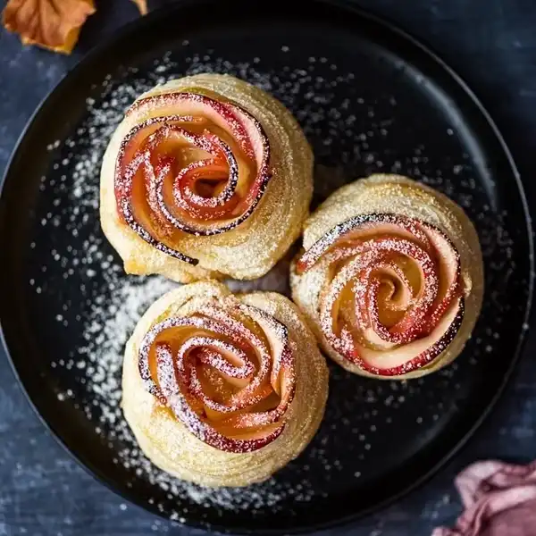 Puff Pastry Apple Roses
