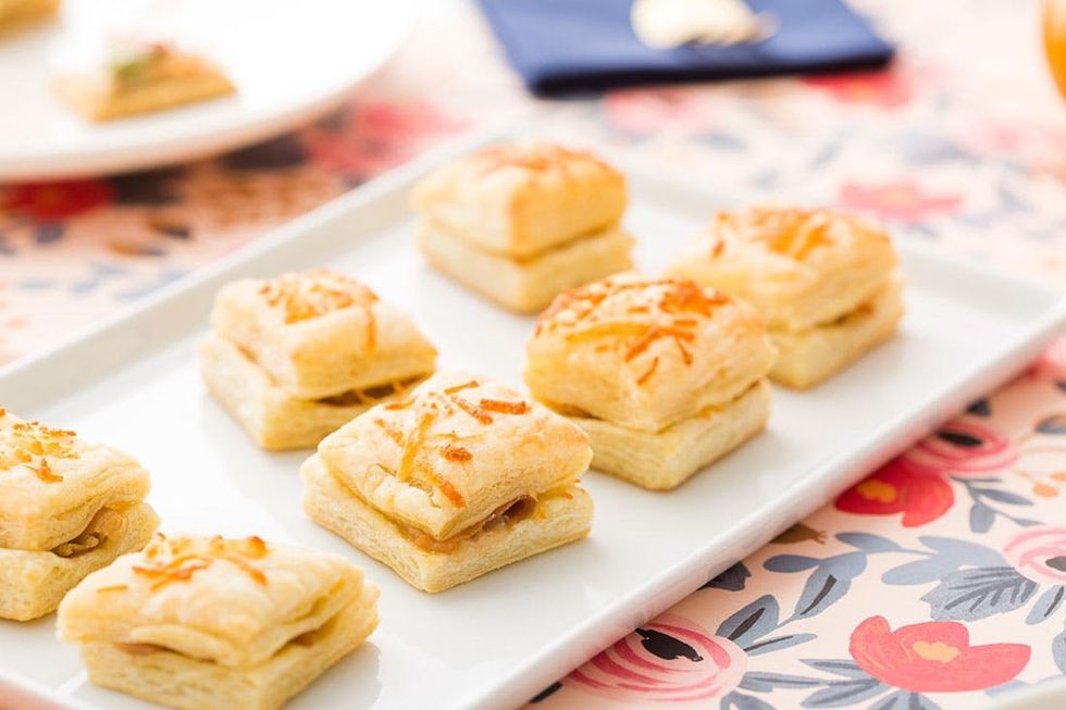 Puff Pastry + Prosciutto + Parmesan + Mustard