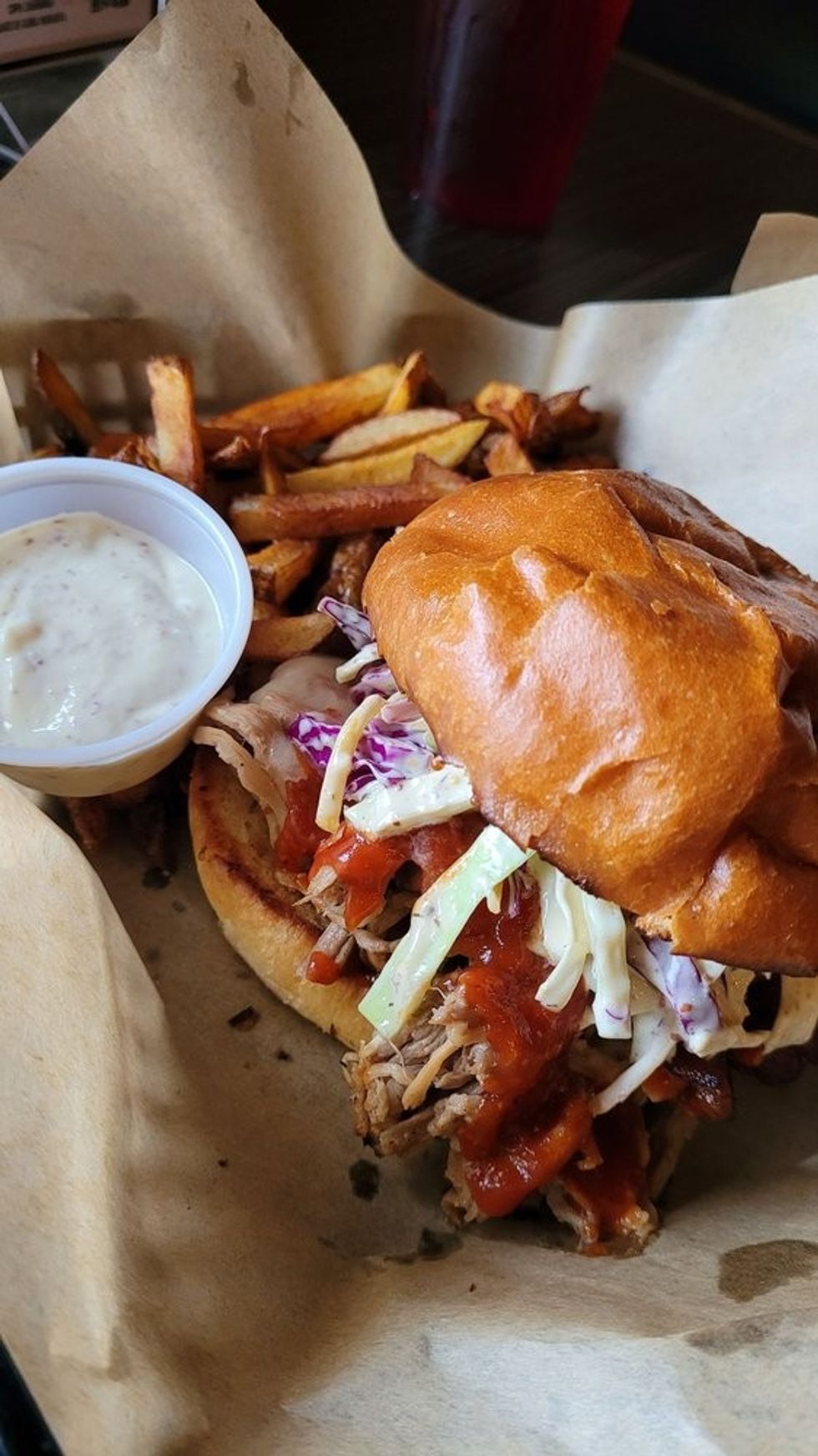 pulled pork sandwich