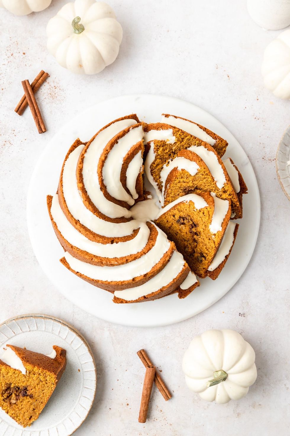 Pumpkin Bundt Cake with Maple Glaze