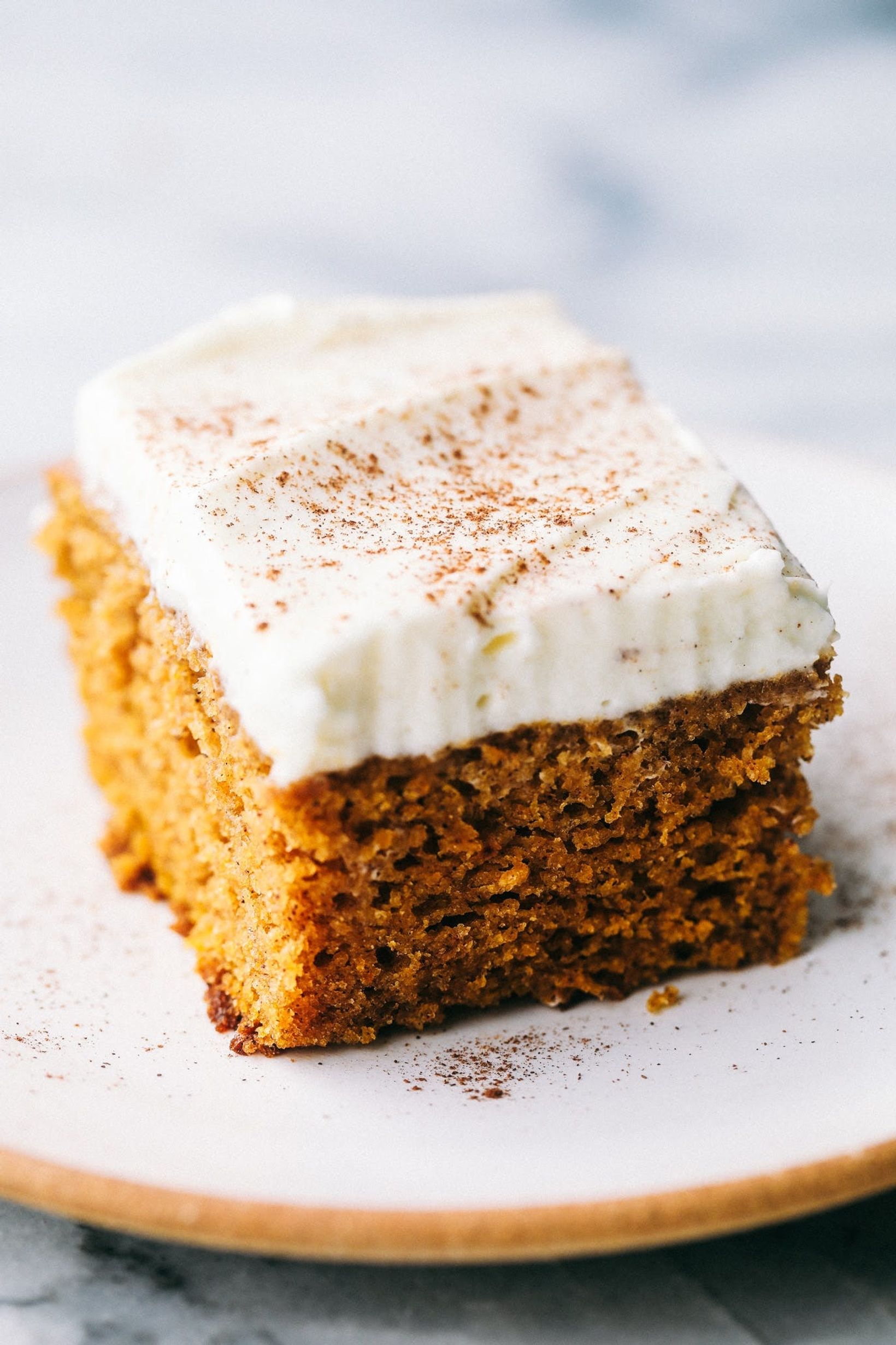 Pumpkin Cake With Cream Cheese Frosting