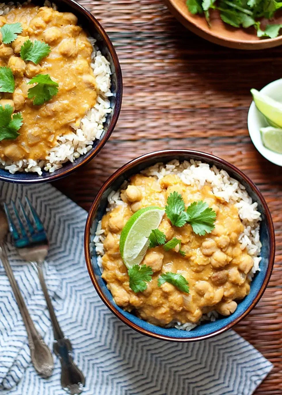Pumpkin, Chickpea, and Red Lentil Curry