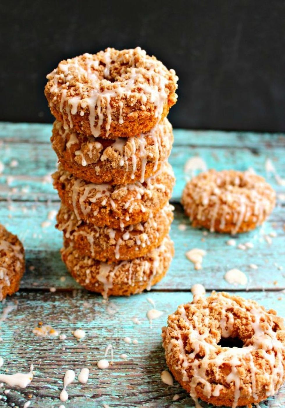 Pumpkin Coffee Cake Donuts
