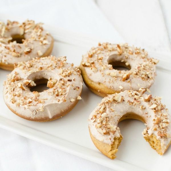 Pumpkin Donuts With Pecan Frosting
