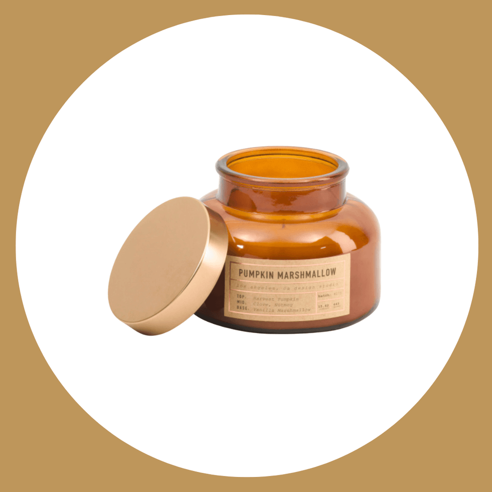 Pumpkin Marshmallow Candle In Garden Jar