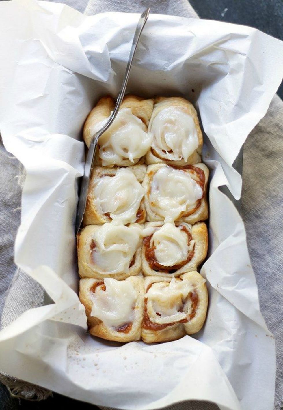 Pumpkin Pie Cinnamon Rolls