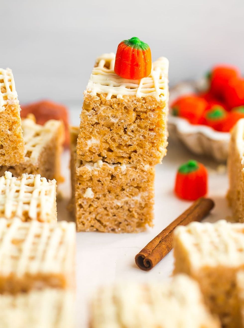 Pumpkin Spice Rice Krispie Treats party desserts