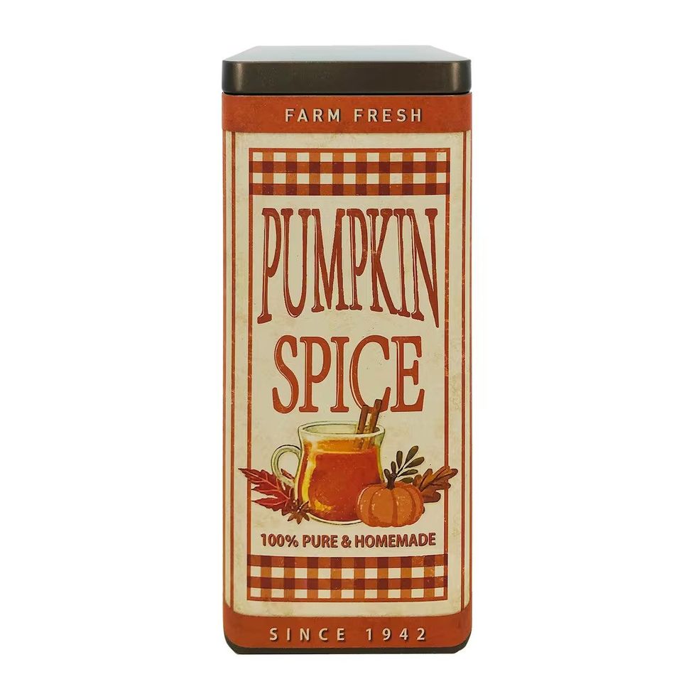 Pumpkin Spice Tin Container