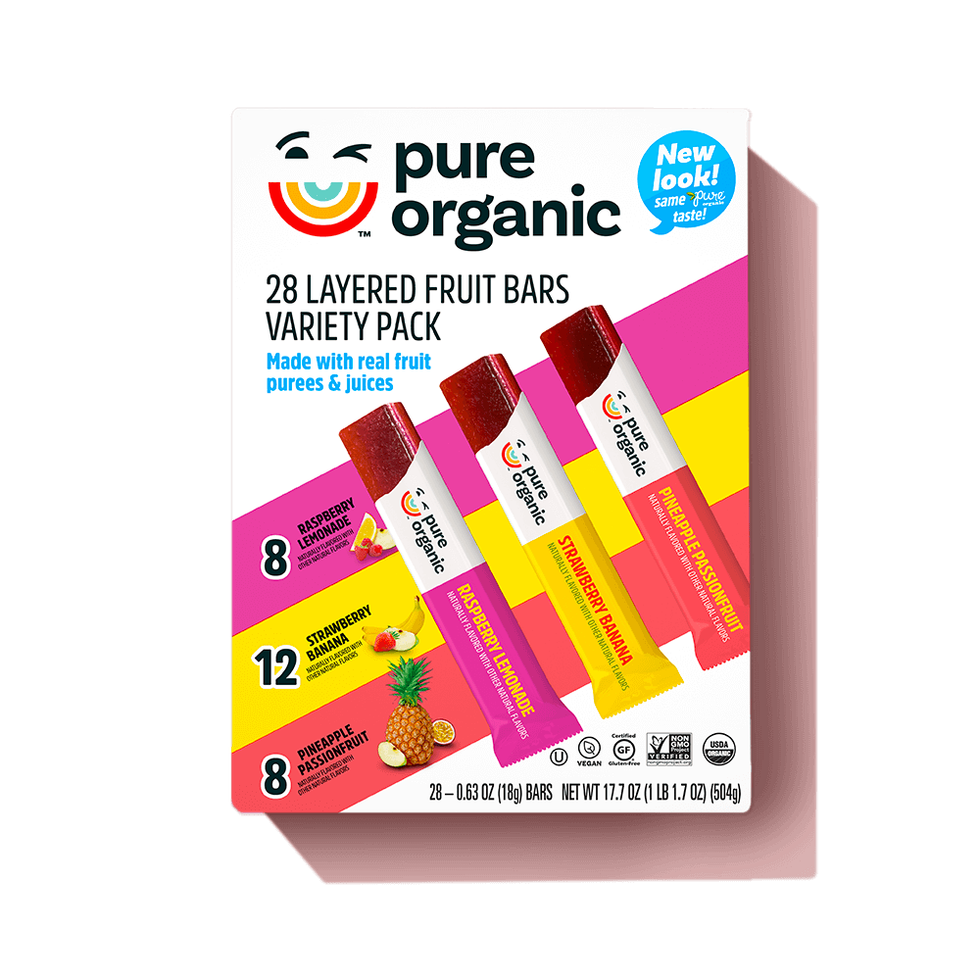 Pure Organic 3 Flavor Fruit Bars
