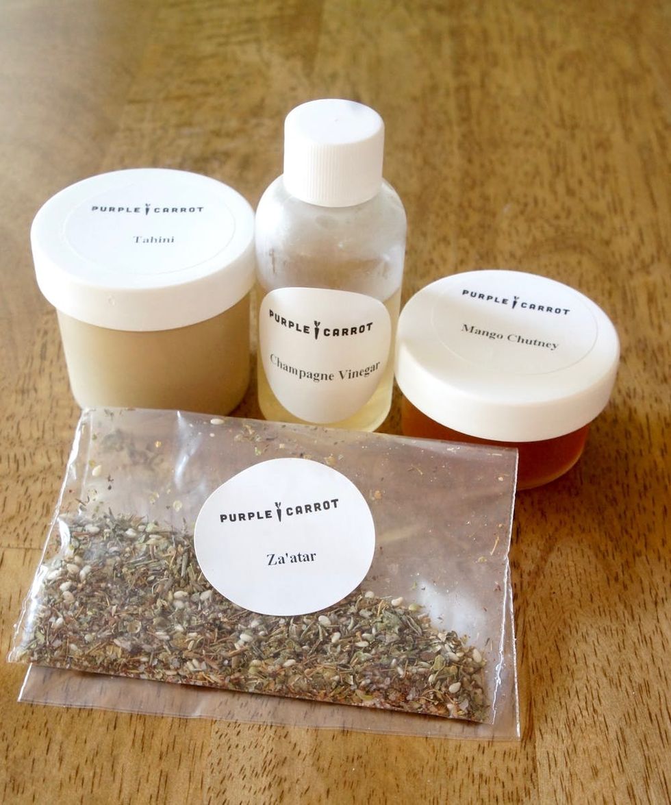 purple carrot spices and sauces