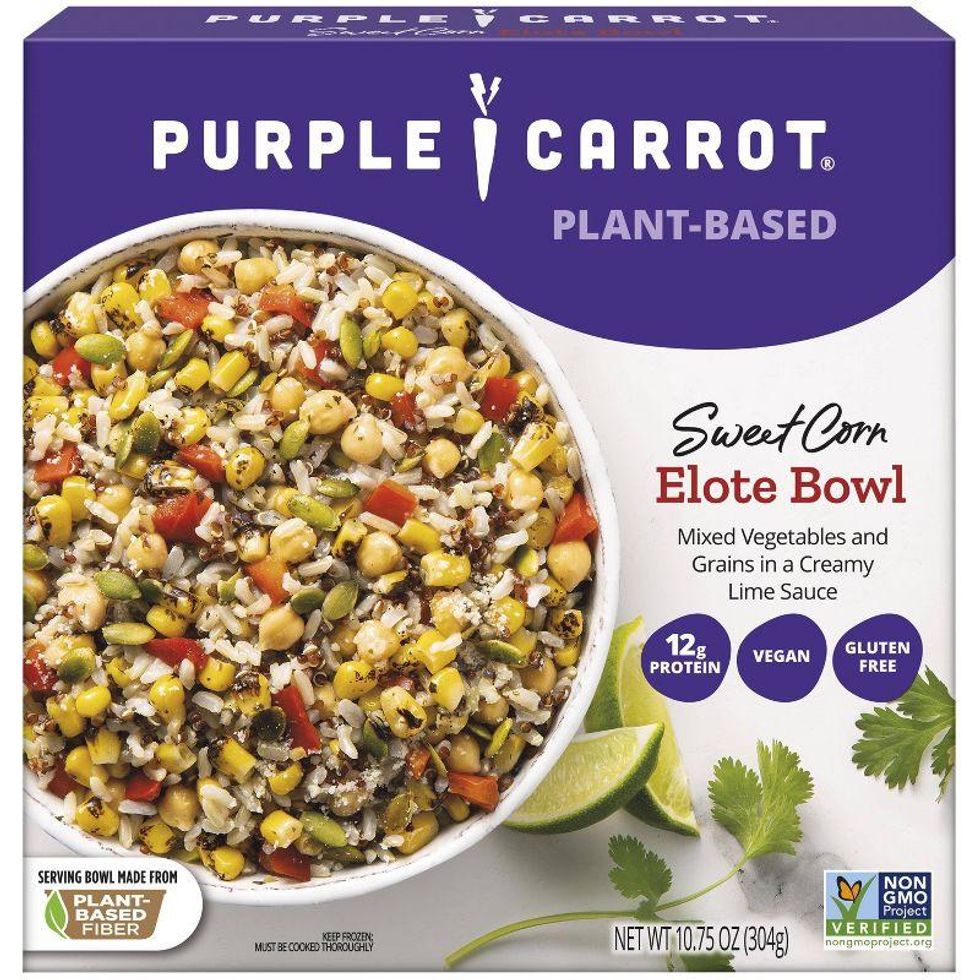 Purple Carrot Sweet Corn Elote Bowl