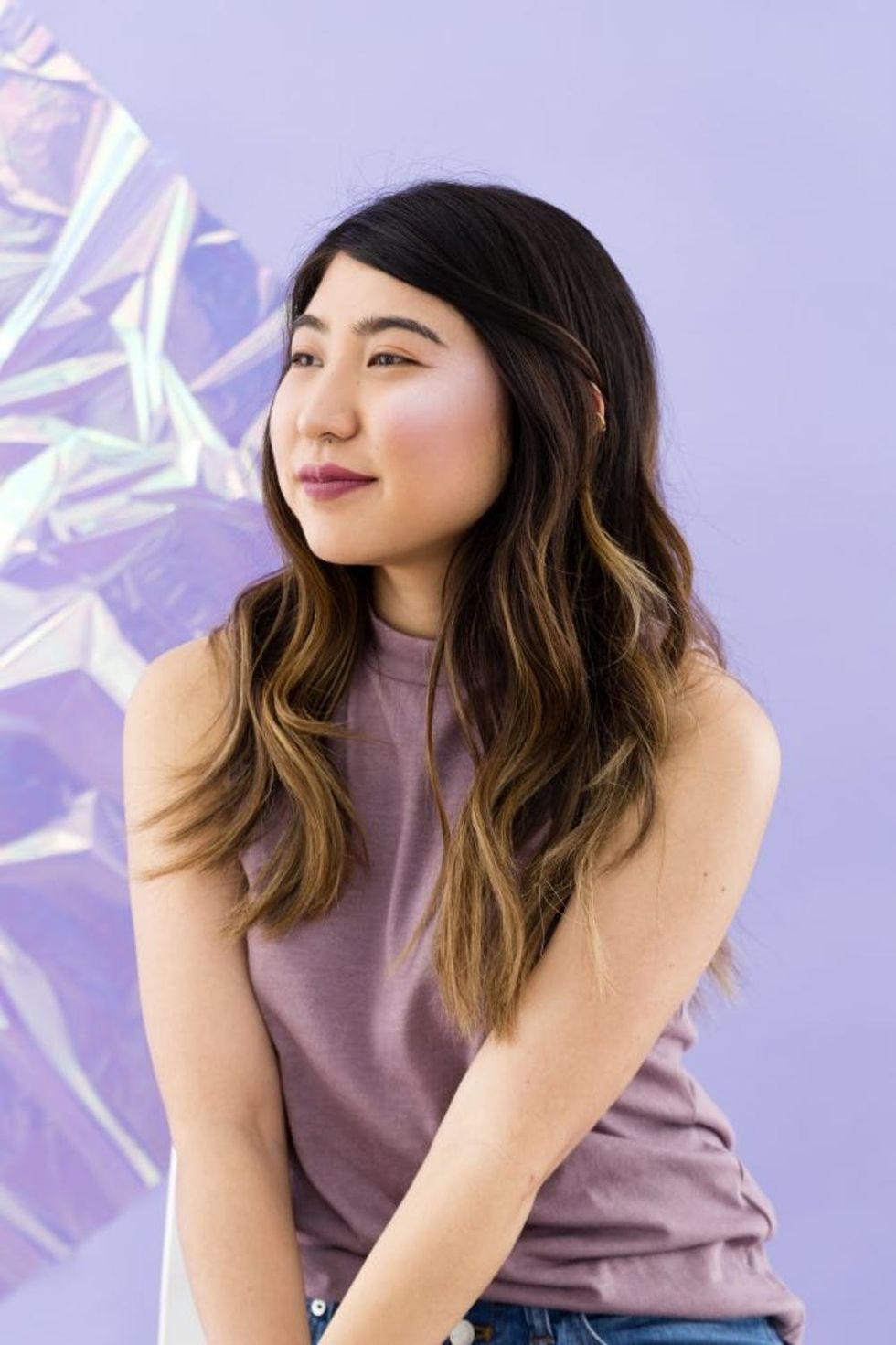 Purple Highlighter Light-to-Medium Skin Tone