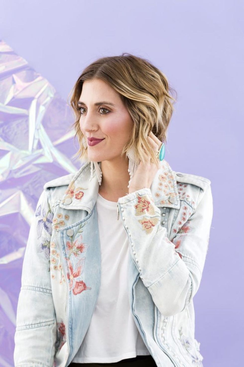 Purple Highlighter Pale Skin Tone