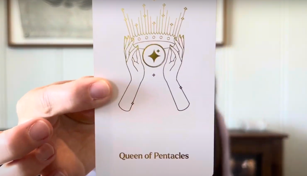 Queen of Pentacles Tarot Card