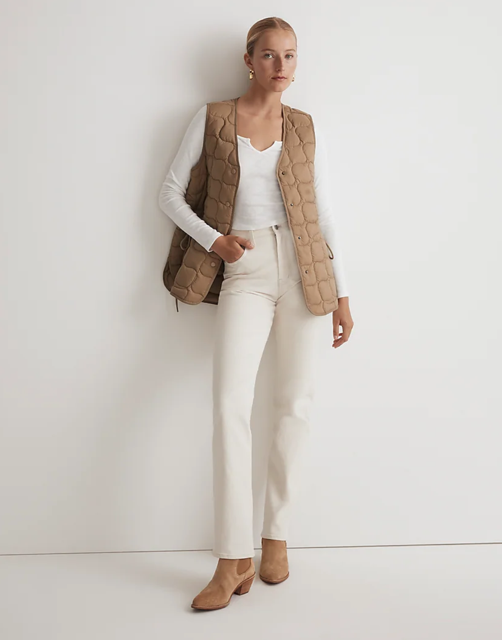 Quilted Oversized Puffer Vest