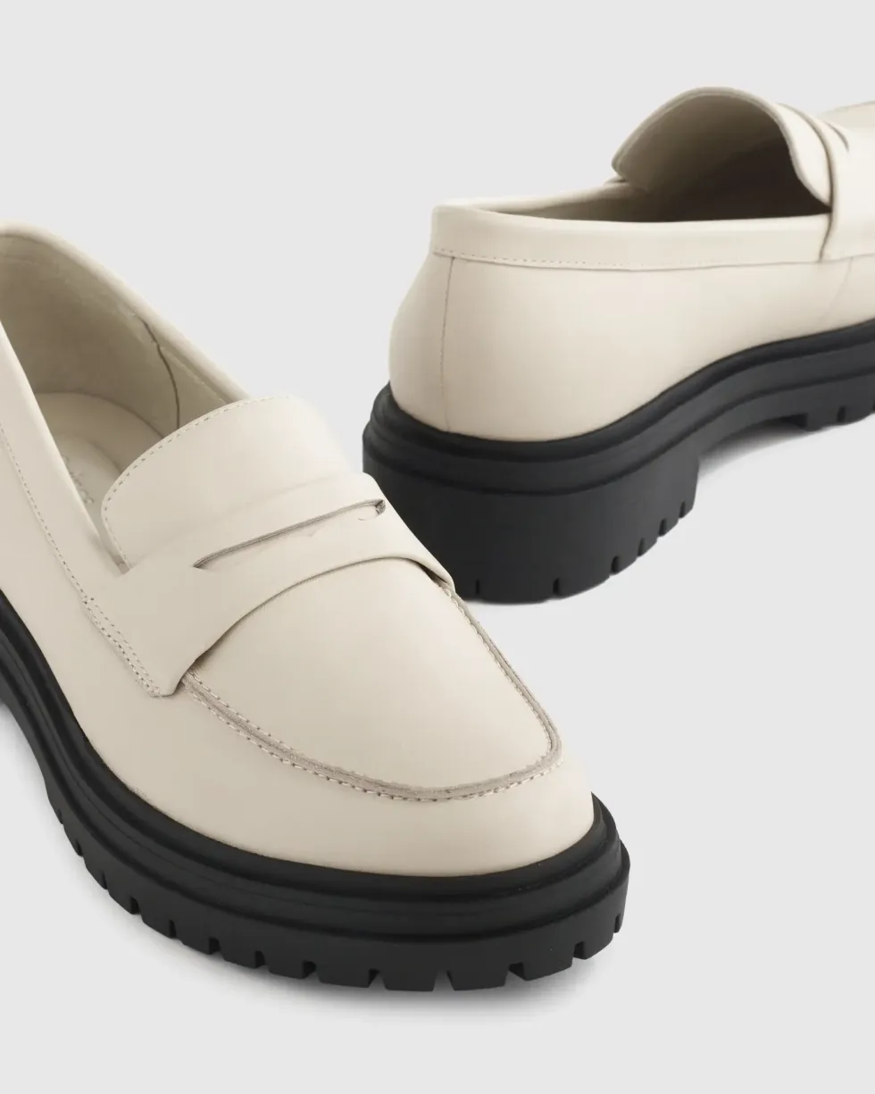 Quince Italian Leather Lug Sole Loafer