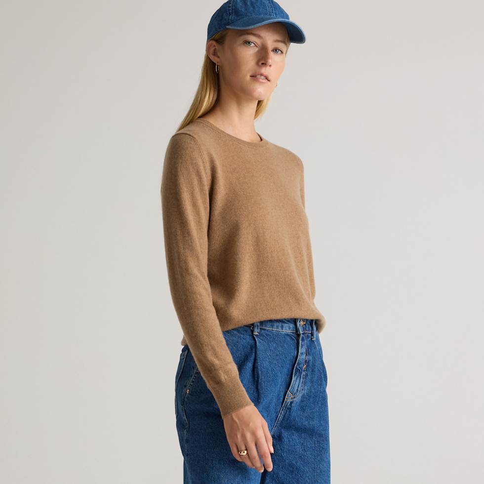 Quince Mongolian Cashmere Crewneck Sweater