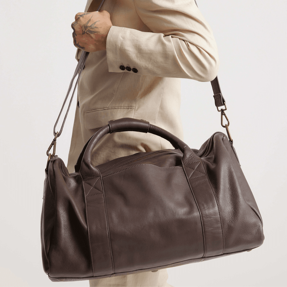 Quince Nappa Leather Duffle Bag