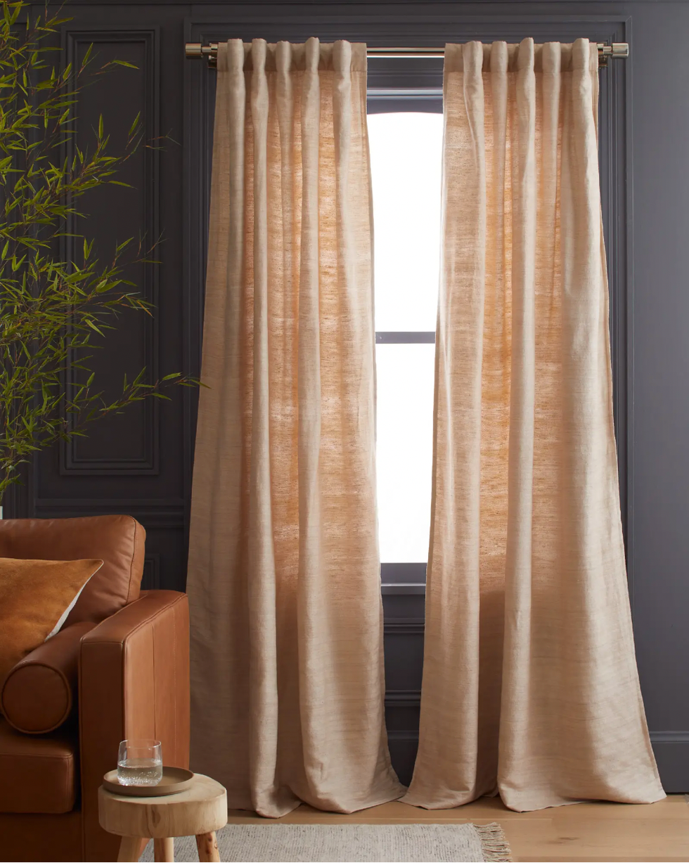 Quince Raw Silk Curtain