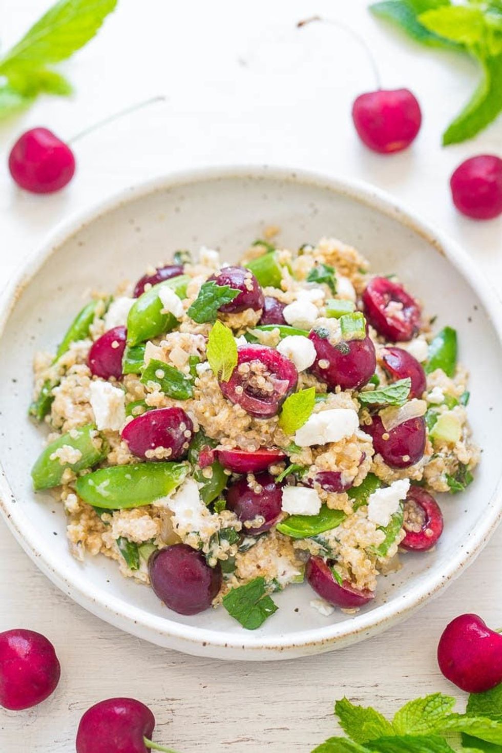 Quinoa, Cherry & Goat Cheese Salad