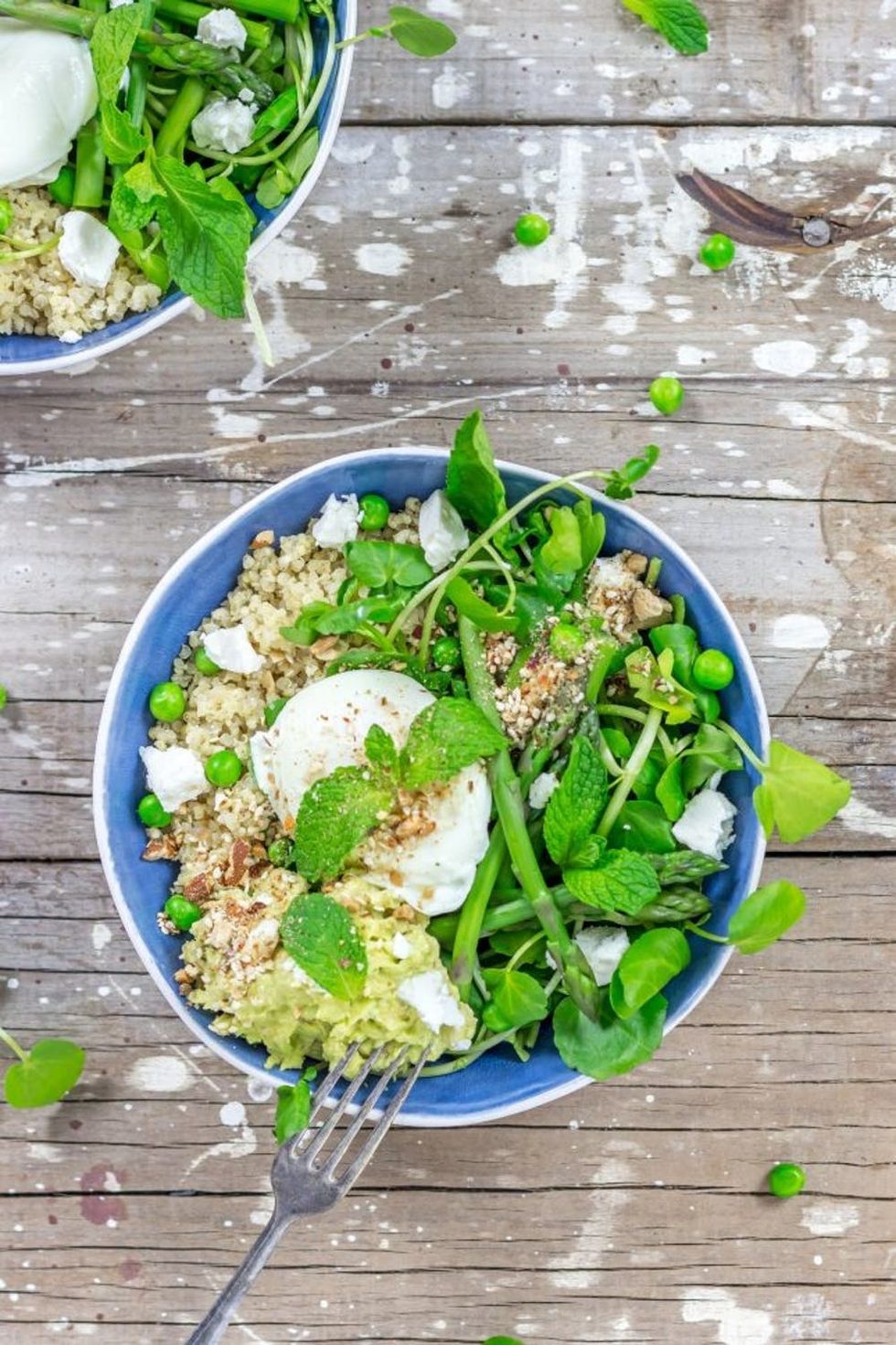 Quinoa Salad With Asparagus and Almond Dukkah