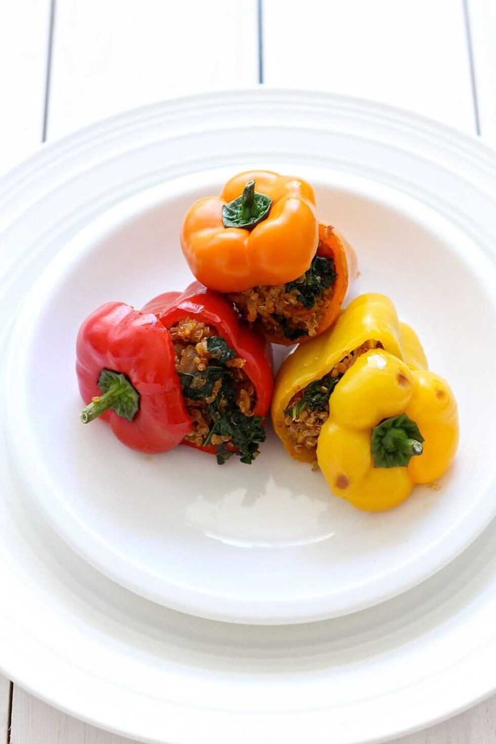 Quinoa & Turkey Stuffed Mini Peppers