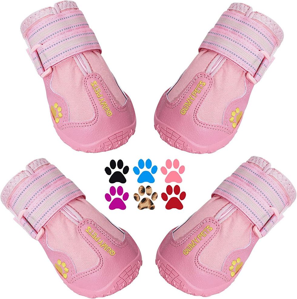 QUMY Dog Boots Waterproof Shoes