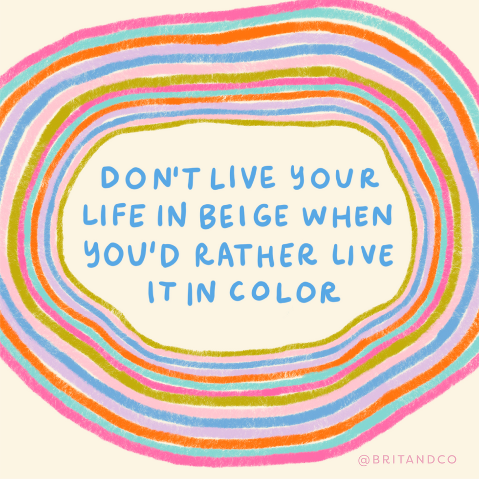 quote about living in color
