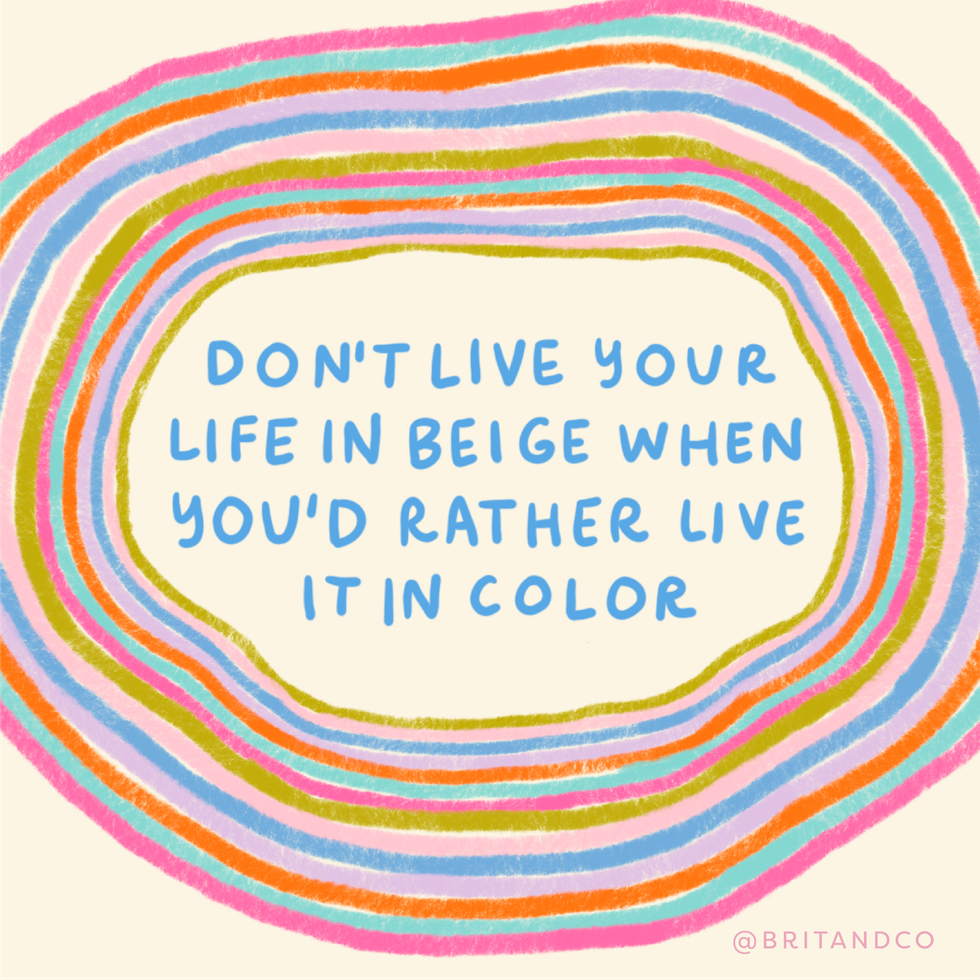 quote about living in color