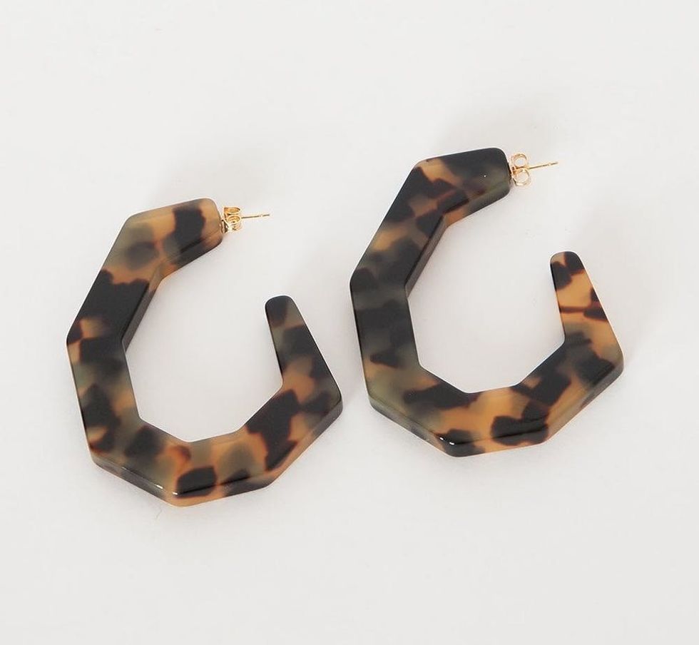 Rachel Comey Tortoise Hoop Factor Earrings